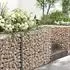 Songmics Gabionenkörbe 100x80x30cm silber