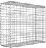 Songmics Gabionenkörbe 100x80x30cm silber