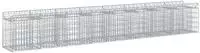 vidaXL Gabionen-Hochbeet 2 stk. 400 x 50 x 60 cm Verzinkter Stahl