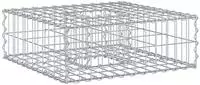 vidaXL Gabionen Hochbeet 60 x 60 x 20 cm Verzinkter Stahl Silber