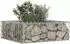 vidaXL Gabionen-Hochbeet silber 60x60x20cm, verzinkter Stahl (42033314)
