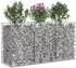 vidaXL Gabionen-Hochbeet silber (42033304)