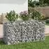 vidaXL Gabionen-Hochbeet silber (42033304)