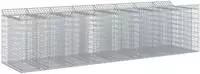 vidaXL Gabionen-Hochbeet 4 stk. 400 x 100 x 100 cm Verzinkter Stahl