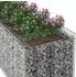 vidaXL Gabionen-Hochbeet 4-teilig, verzinkter Stahl, silber (3422228)