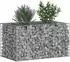 vidaXL Gabionen-Hochbeet silber 100x60x55cm verzinkter Stahl (42033321)