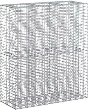 vidaXL Gabionen-Hochbeet 2 Stk. 130x50x150cm verzinkter Stahl (3422233)