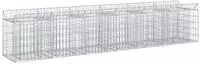 vidaXL Gabionen-Hochbeet 2 stk. 300 x 50 x 60 cm Verzinkter Stahl