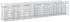 vidaXL Gabionen-Hochbeet 2 Stk. 300x50x60cm verzinkter Stahl, silber (3422216)