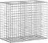 vidaXL Gabionen-Hochbeet 90x50x80cm verzinkter Stahl, silber