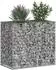 vidaXL Gabionen-Hochbeet 90x50x80cm verzinkter Stahl, silber
