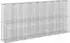 vidaXL Gabionen-Hochbeet 4-tlg. 330x50x150cm verzinkter Stahl (3422236)