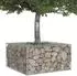 vidaXL Gabionen-Hochbeet verzinkter Stahl, silber, 80x80x40cm