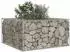 vidaXL Gabionen-Hochbeet verzinkter Stahl, silber, 80x80x40cm