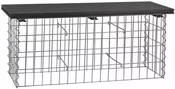 Dema Gabionenbank Wuppertal WPC anthrazit 100x30x43cm (14932)