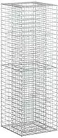vidaXL Gabionen-Hochbeet 50 x 50 x 150 cm Verzinkter Stahl Silber