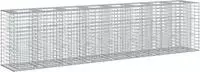 vidaXL Gabionen-Hochbeet 2 stk. 330 x 50 x 80 cm Verzinkter Stahl