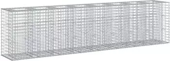 vidaXL Gabionen-Hochbeet 2 Stk. 330x50x80cm verzinkter Stahl (3422232)