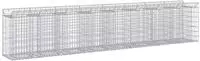 vidaXL Gabionen-Hochbeet 3 stk. 400 x 50 x 80 cm Verzinkter Stahl