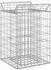 vidaXL Gabionen-Hochbeet silber 50x50x80cm verzinkter Stahl (42033302)