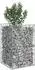 vidaXL Gabionen-Hochbeet silber 50x50x80cm verzinkter Stahl (42033302)