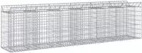 vidaXL Gabionen-Hochbeet 2 stk. 300 x 50 x 80 cm Verzinkter Stahl