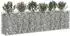 vidaXL Gabionen-Hochbeet 2 Stk. 300x50x80cm verzinkter Stahl, silber (3422222)