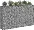 vidaXL Gabionen-Hochbeet 3er-Set 250x50x150cm verzinkter Stahl (3422235)