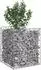 vidaXL Gabionen-Hochbeet 50x50x60cm verzinkter Stahl, silber (42033290)