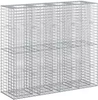 vidaXL Gabionen-Hochbeet 2 stk. 170 x 50 x 150 cm Verzinkter Stahl