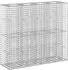 vidaXL Gabionen-Hochbeet 170x50x150cm verzinkter Stahl, 2er-Set (3422234)