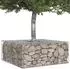 vidaXL Gabionen Hochbeet 100x100x40cm verzinkter Stahl, silber