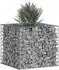 vidaXL Gabionen-Hochbeet 60x60x55cm, verzinkter Stahl, silber (42033320)