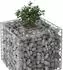 vidaXL Gabionen-Hochbeet 60x60x55cm, verzinkter Stahl, silber (42033320)