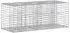 vidaXL Gabionen-Hochbeet 140x60x55cm, verzinkter Stahl, silber (42033322)