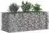 vidaXL Gabionen-Hochbeet 140x60x55cm, verzinkter Stahl, silber (42033322)