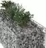 vidaXL Gabionen-Hochbeet 140x60x55cm, verzinkter Stahl, silber (42033322)