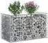 vidaXL Gabionen-Hochbeet 50x100x60cm, verzinkter Stahl, silber (42033296)
