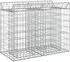 vidaXL Gabionen-Hochbeet 100x50x80cm verzinkter Stahl, silber