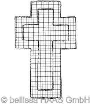 Bellissa Kreuz-Gitter 50 x 30 x 4 cm