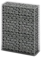vidaXL Steinkorb Gabione mit Deckeln Verzinkter Draht 100&times;80&times;30 cm