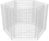 vidaXL Sechseckiges Gabionen-Hochbeet 160&times;140&times;100 cm