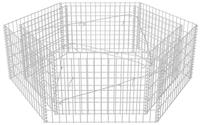 vidaXL Sechseckiges Gabionen-Hochbeet 160&times;140&times;50 cm