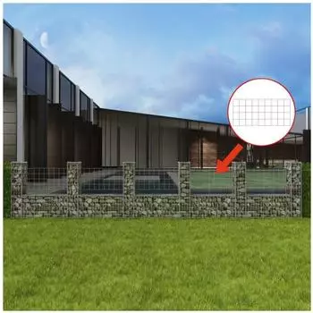VidaXL Gabionenkorb U-Form 570 x 20 x 100 cm