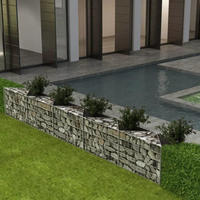 vidaXL Gabionenkorb Pflanzkasten Gem&uuml;se-Hochbeet Stahl 300&times;30&times;50 cm