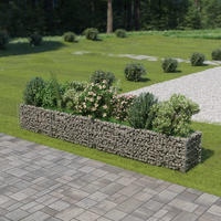 vidaXL Gabionen-Hochbeet Verzinkter Stahl 360&times;50&times;50 cm