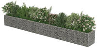 vidaXL Gabionen-Hochbeet Verzinkter Stahl 450&times;50&times;50 cm