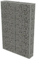 vidaXL Gabionenwand mit Abdeckung Verzinkter Stahl 100&times;20&times;150 cm