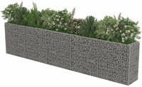 vidaXL Gabionen-Hochbeet Verzinkter Stahl 450&times;50&times;100 cm