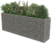 vidaXL Gabionen-Hochbeet Verzinkter Stahl 270&times;50&times;100 cm